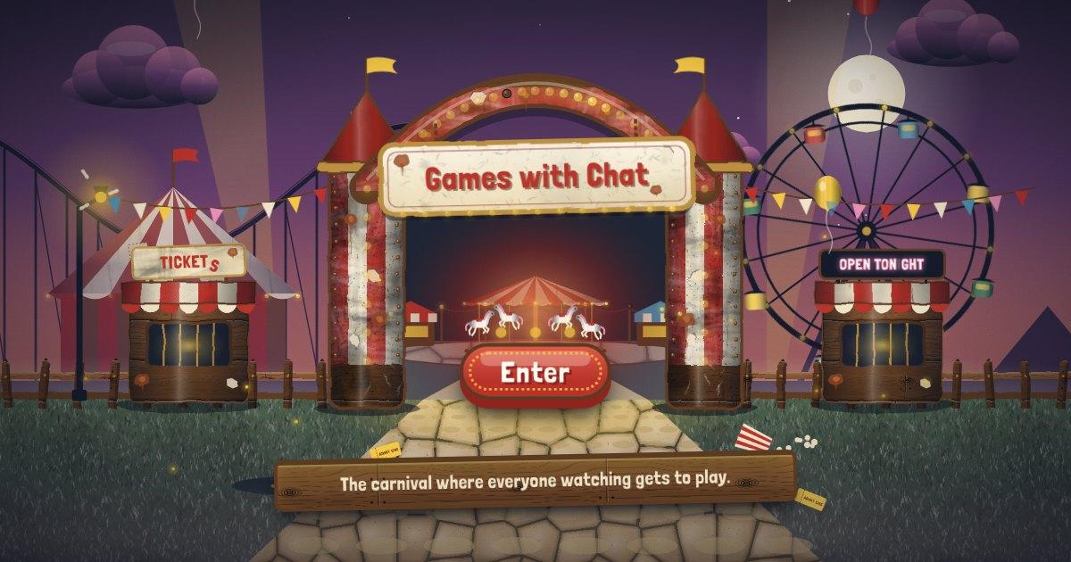 The Games with Chat carnival entrance